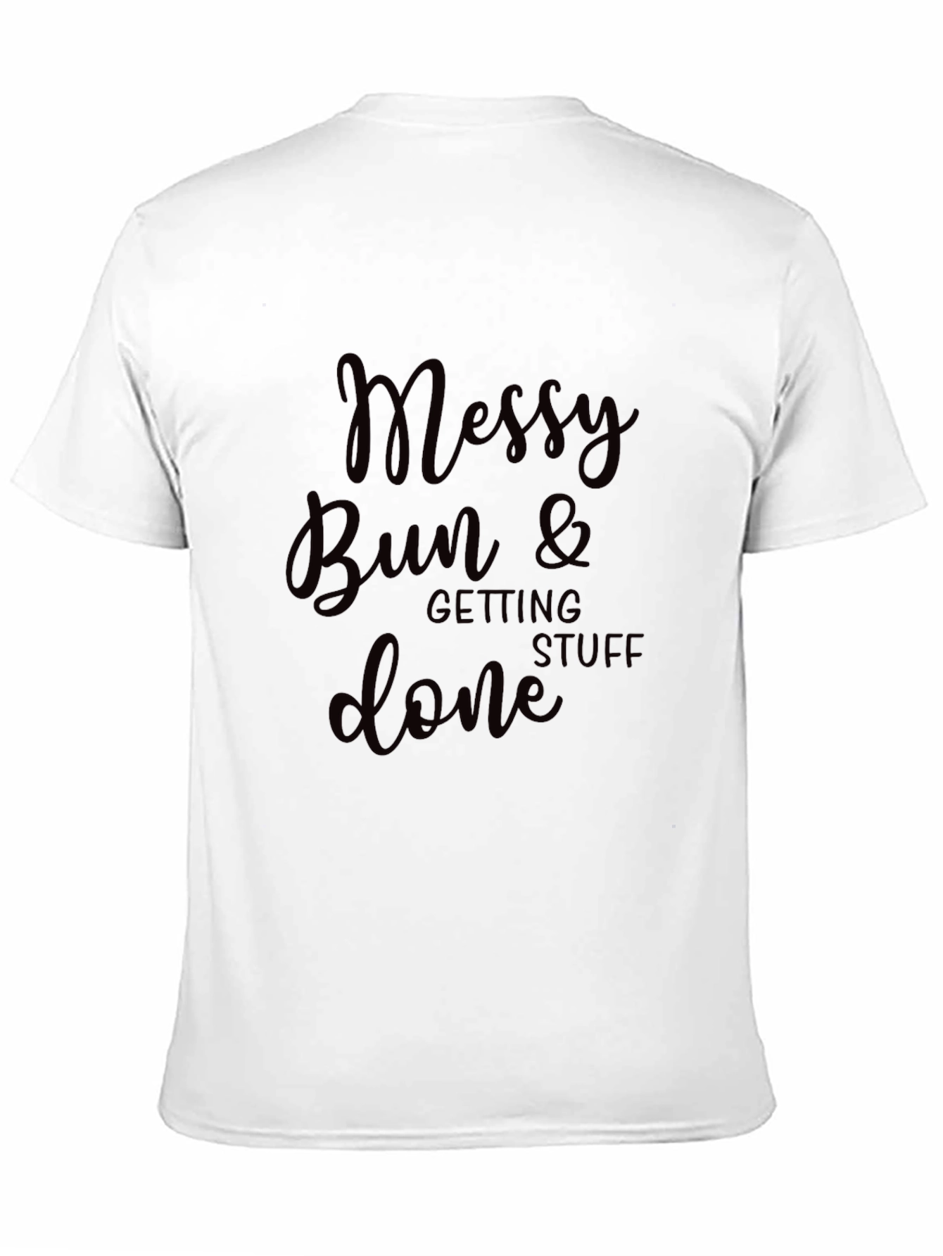 Camiseta Negra Messy Bun & Getting Stuff Done