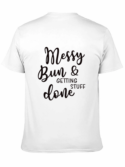 Camiseta Negra Messy Bun & Getting Stuff Done