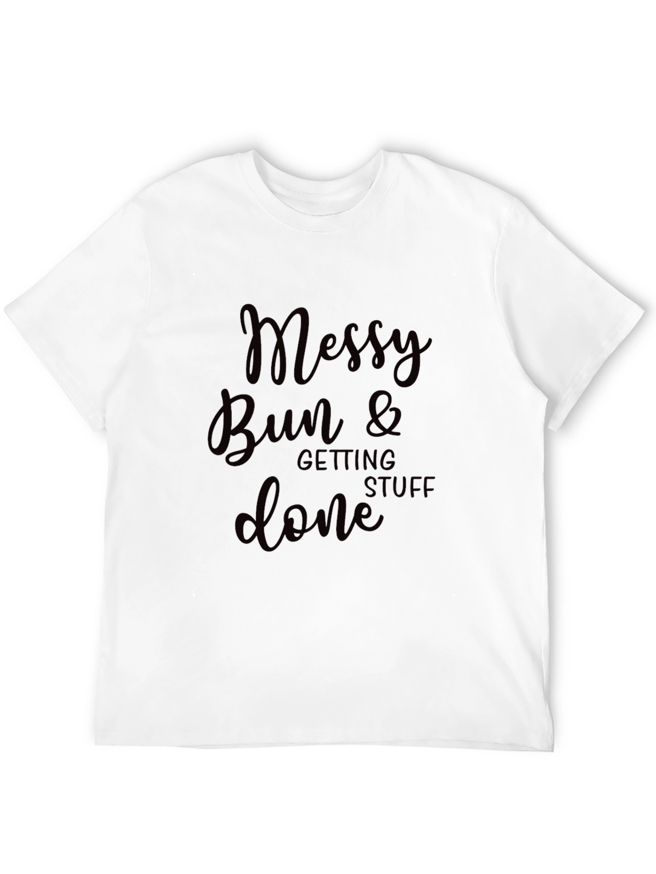 Camiseta Negra Messy Bun & Getting Stuff Done