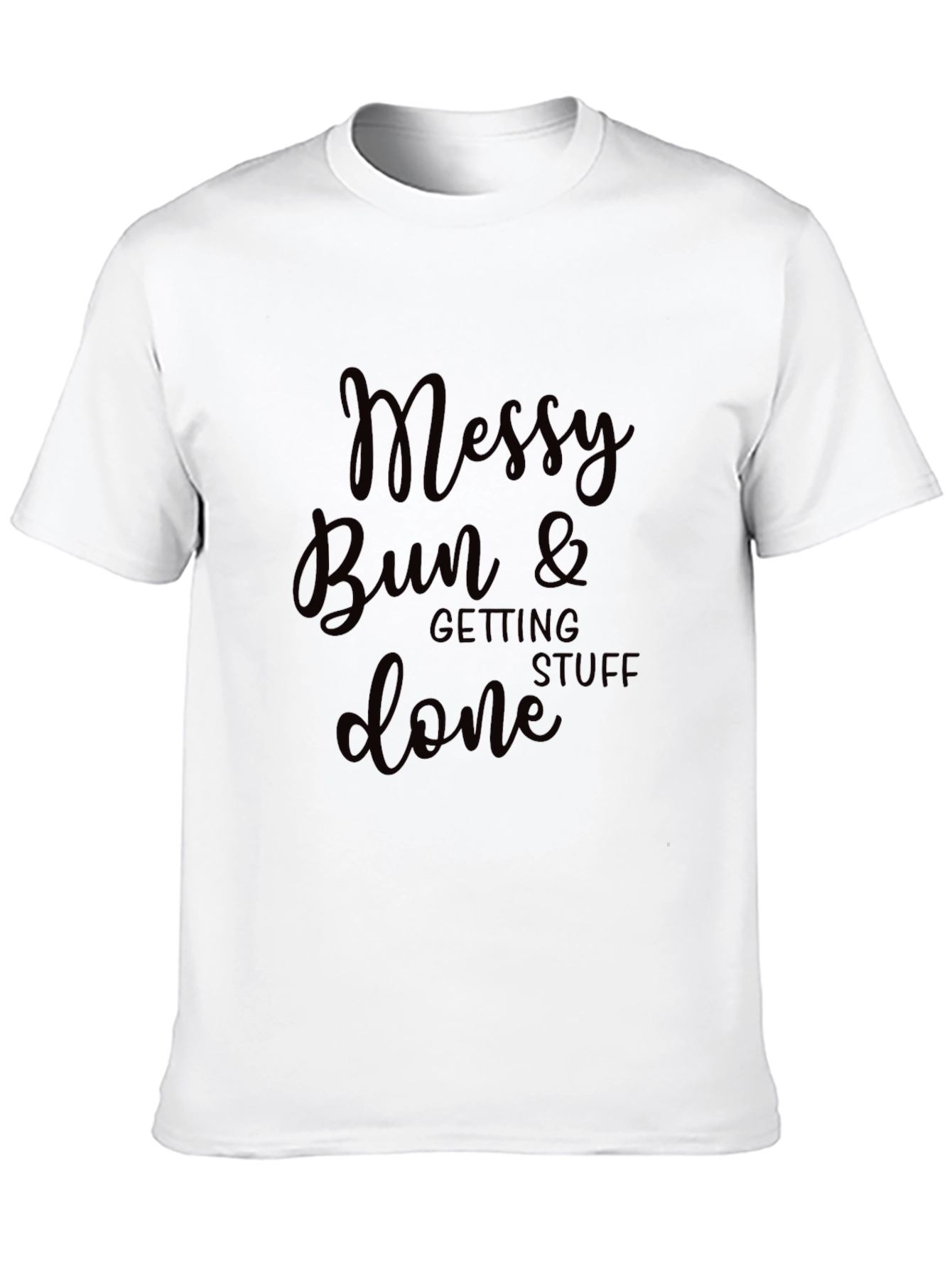 Camiseta Negra Messy Bun & Getting Stuff Done