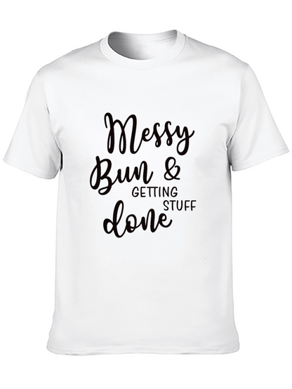 Camiseta Negra Messy Bun & Getting Stuff Done