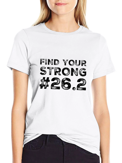 Camiseta Hombre Negra Find Your Strong #26.2