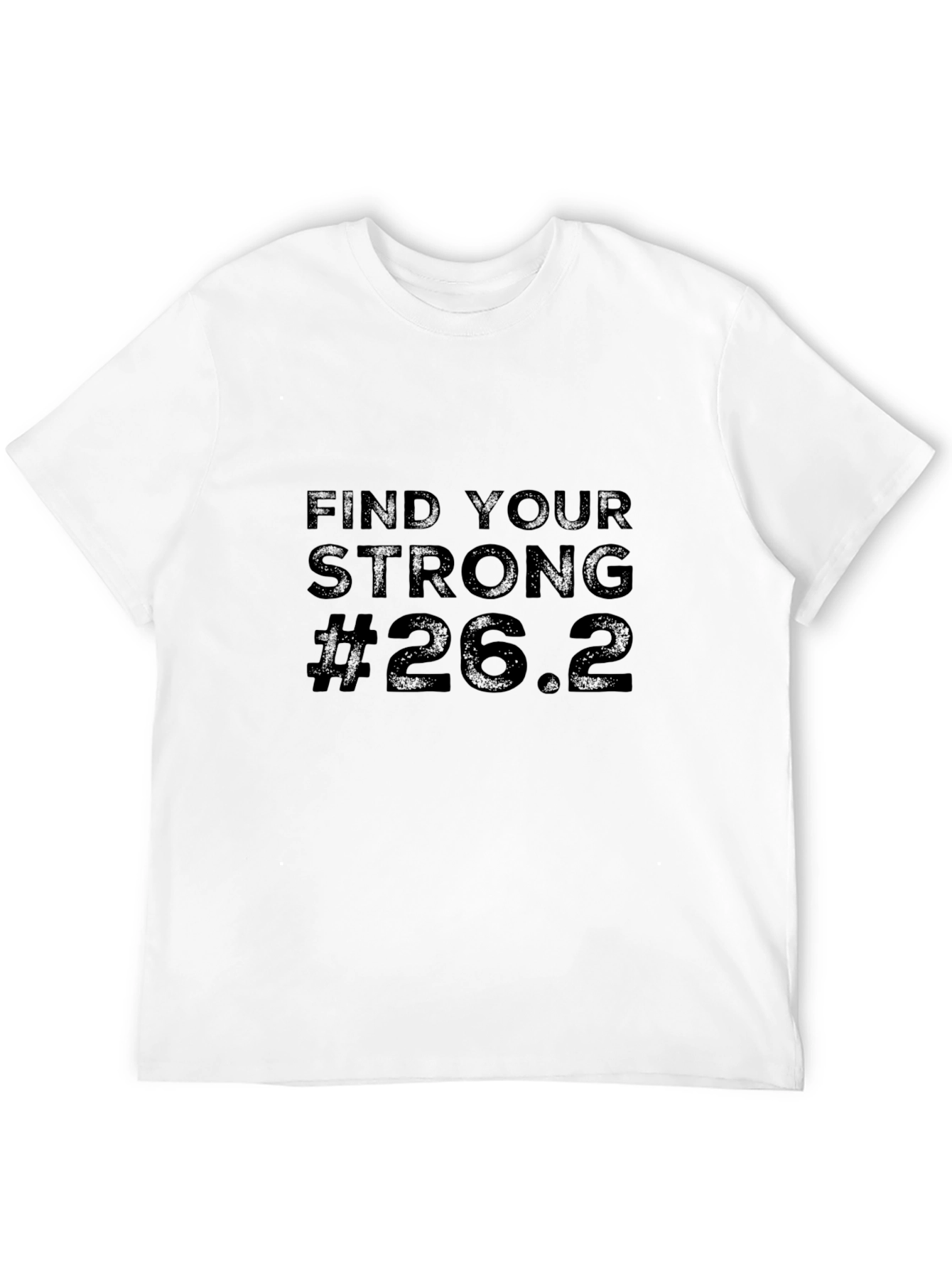 Camiseta Hombre Negra Find Your Strong #26.2