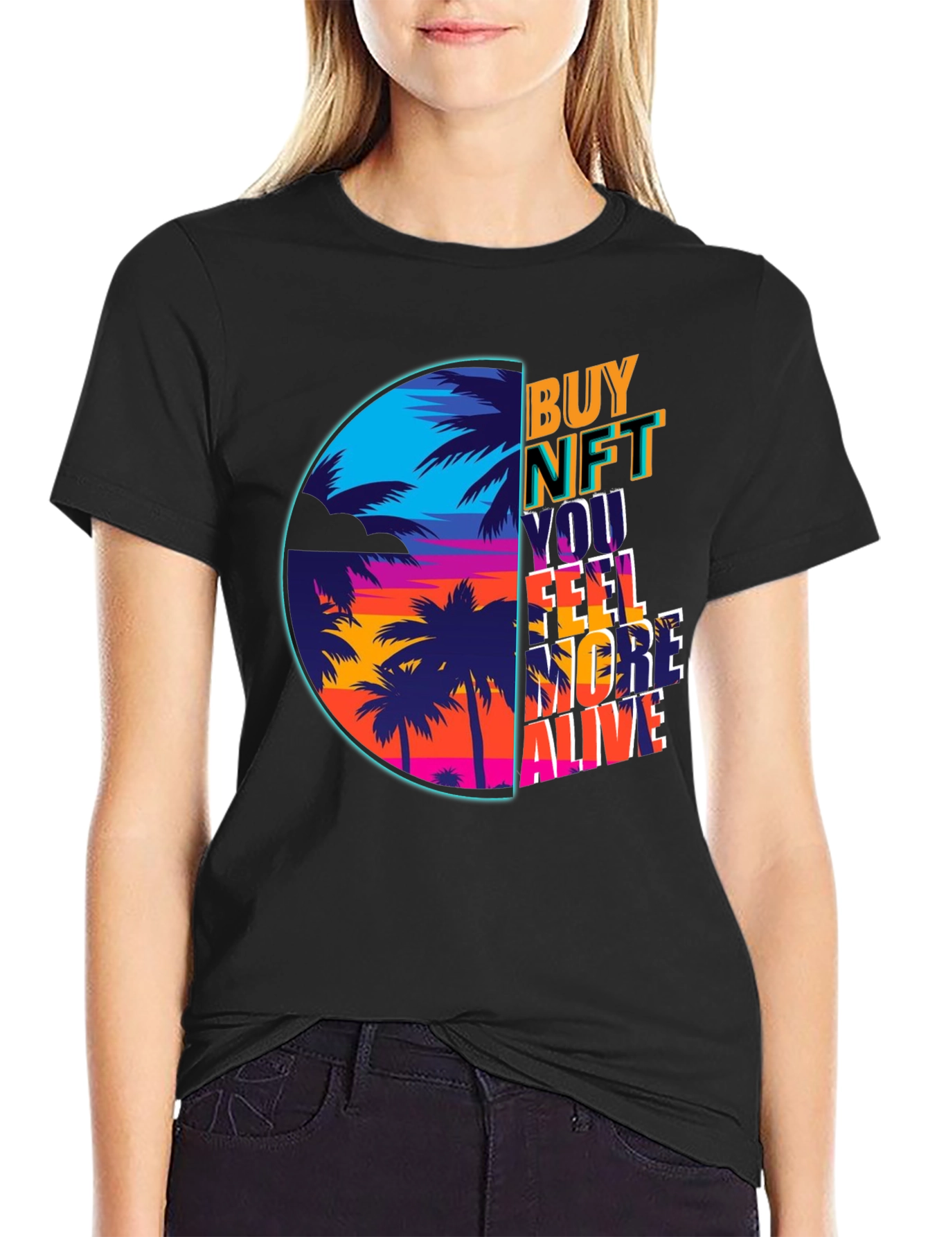 Camiseta Buy NFT Feel More Alive