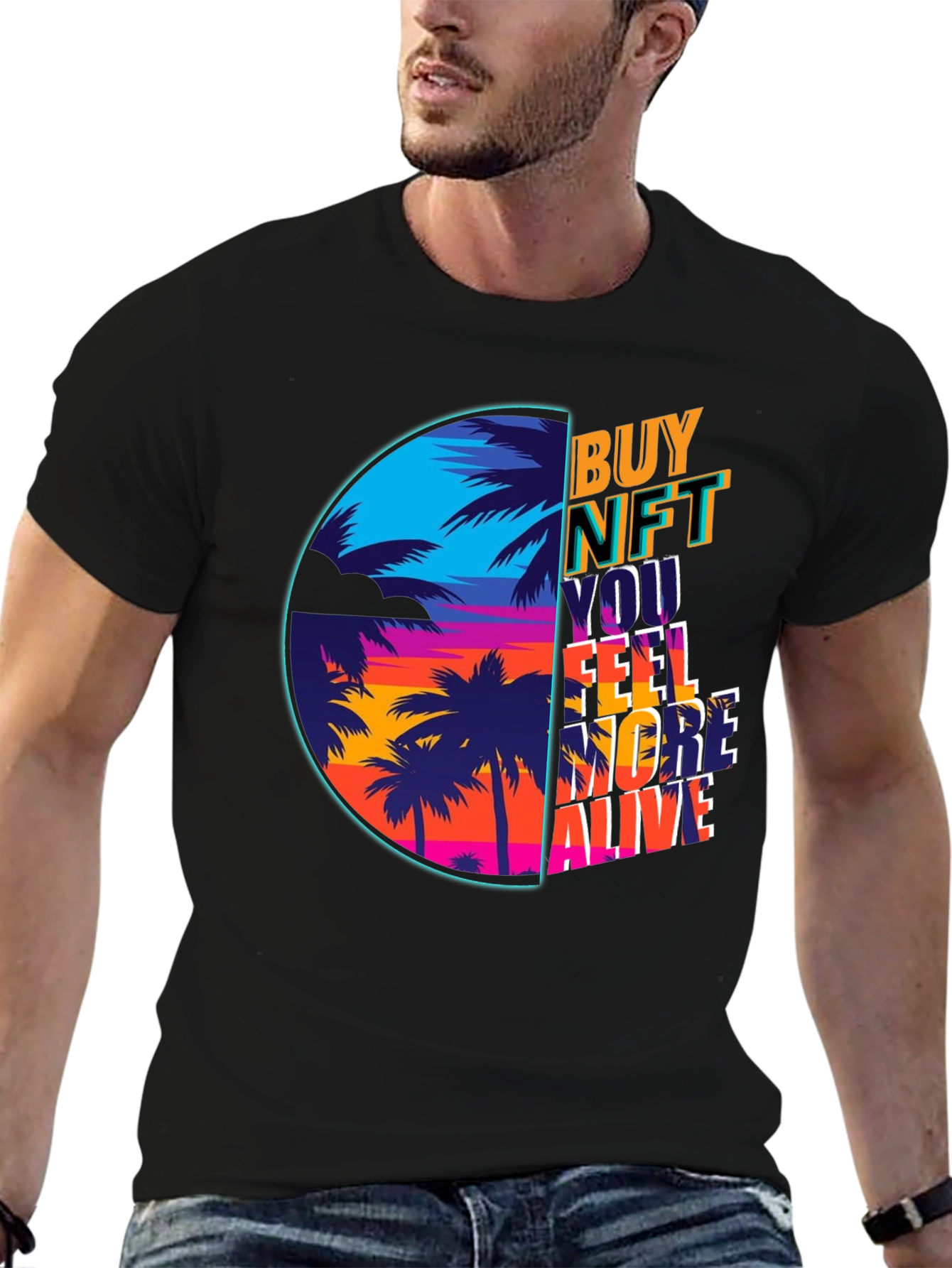 Camiseta Buy NFT Feel More Alive
