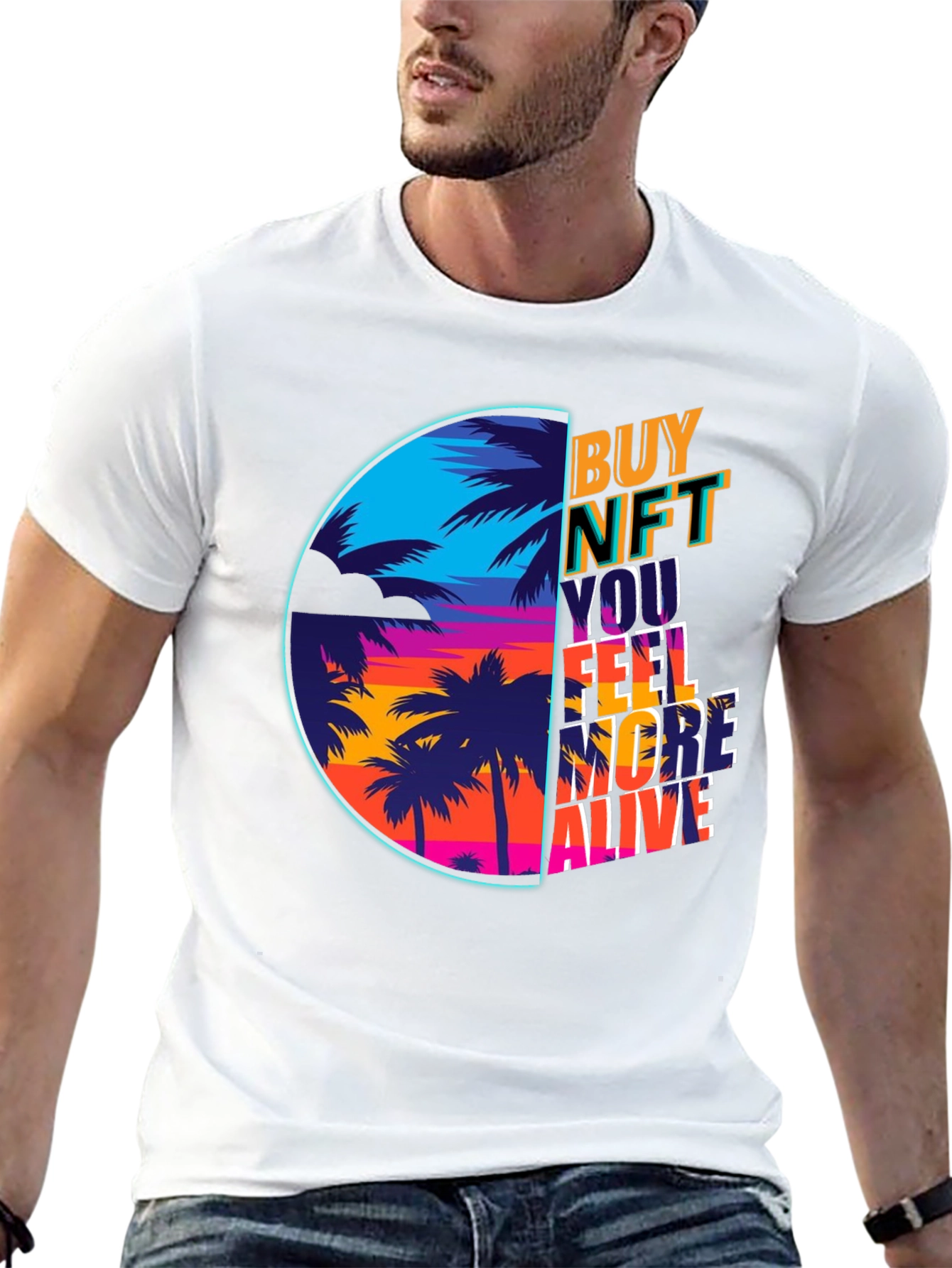Camiseta Buy NFT Feel More Alive