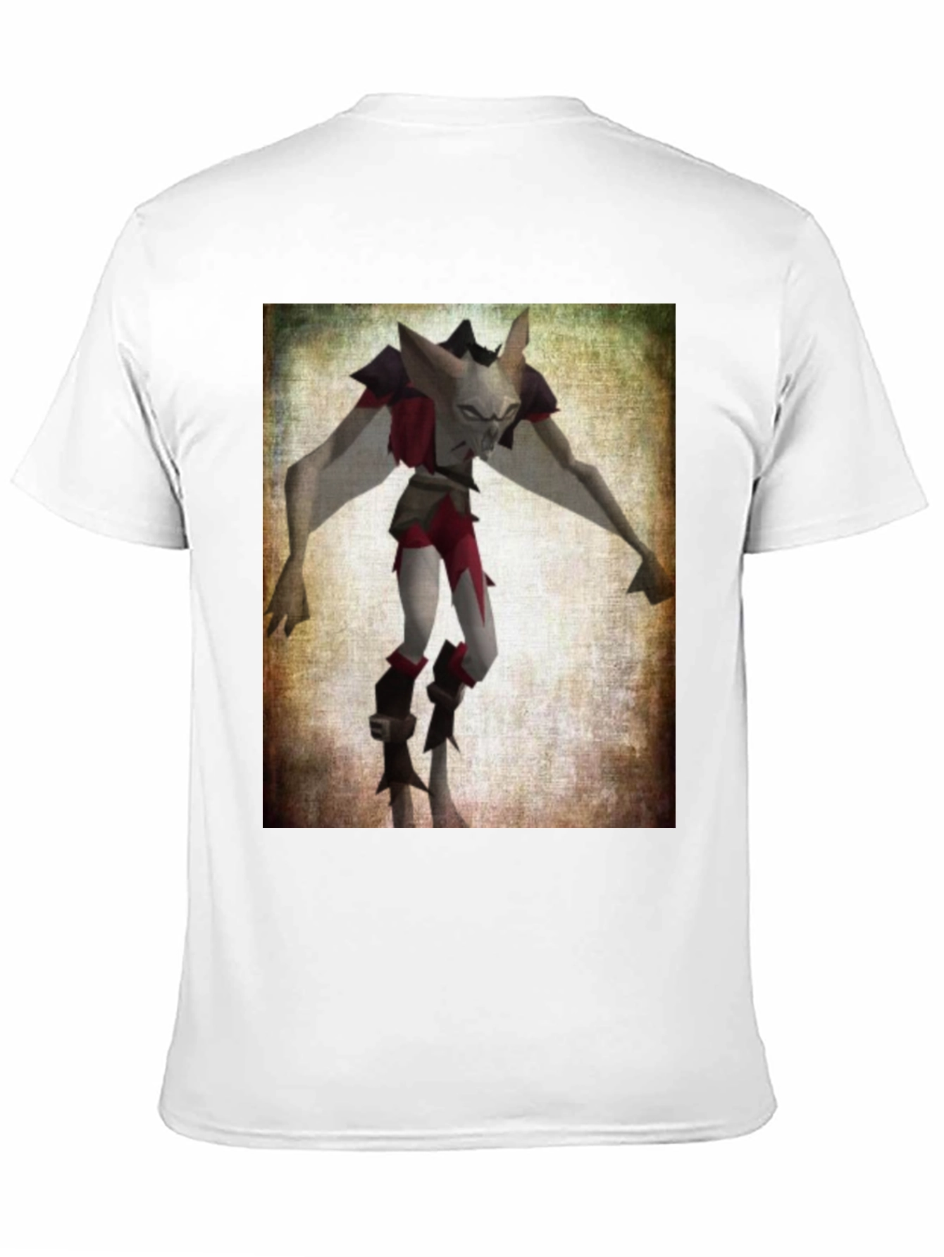 Camiseta Negra con Estampado de Personaje Fantástico