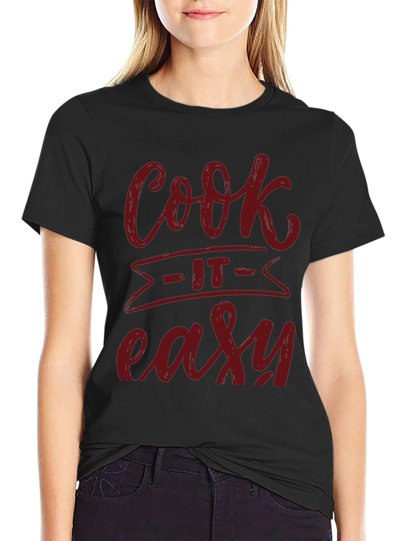 Camiseta Negra Cook It Easy