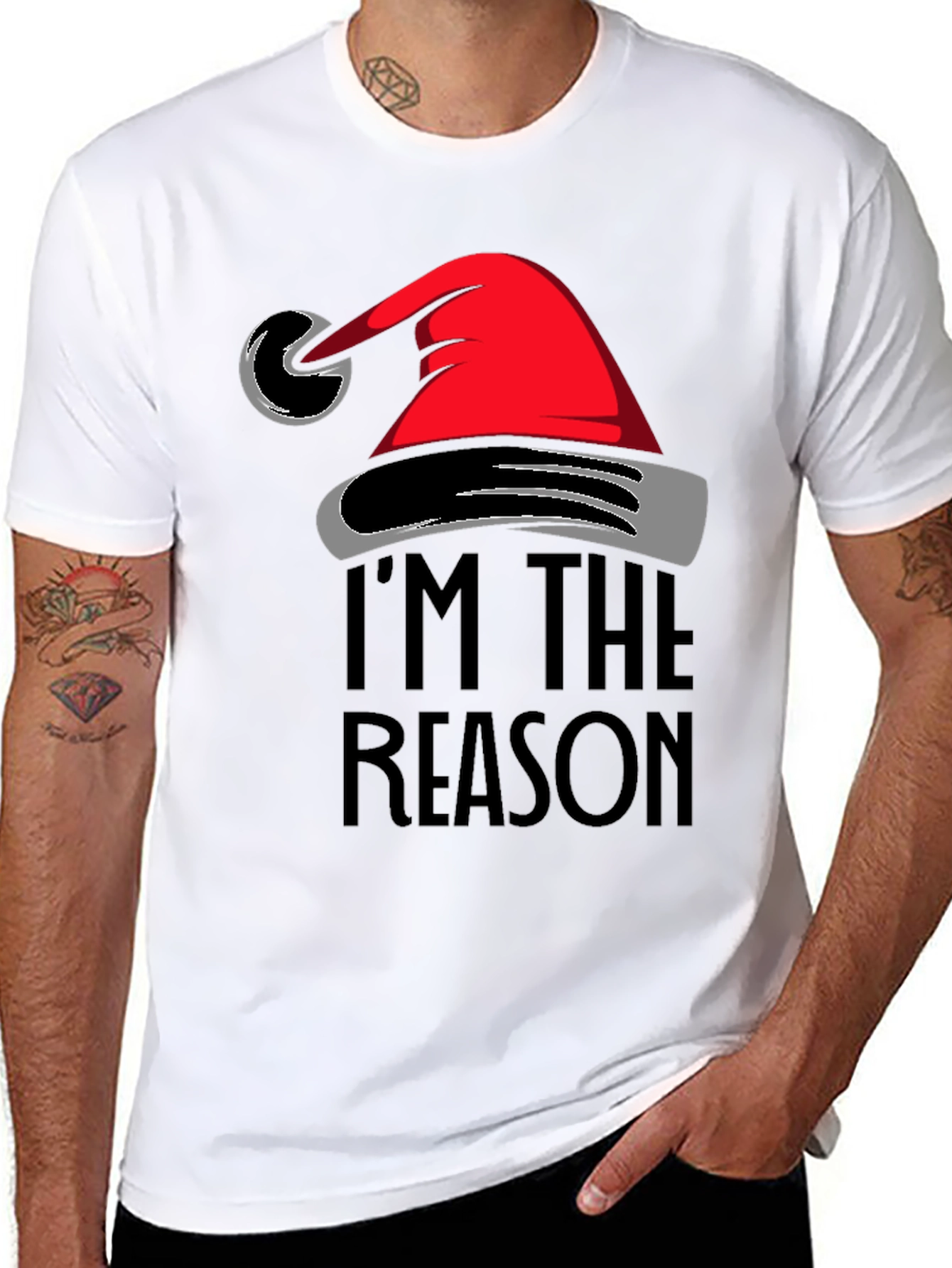 Camiseta Navideña: Soy la razón de la Navidad