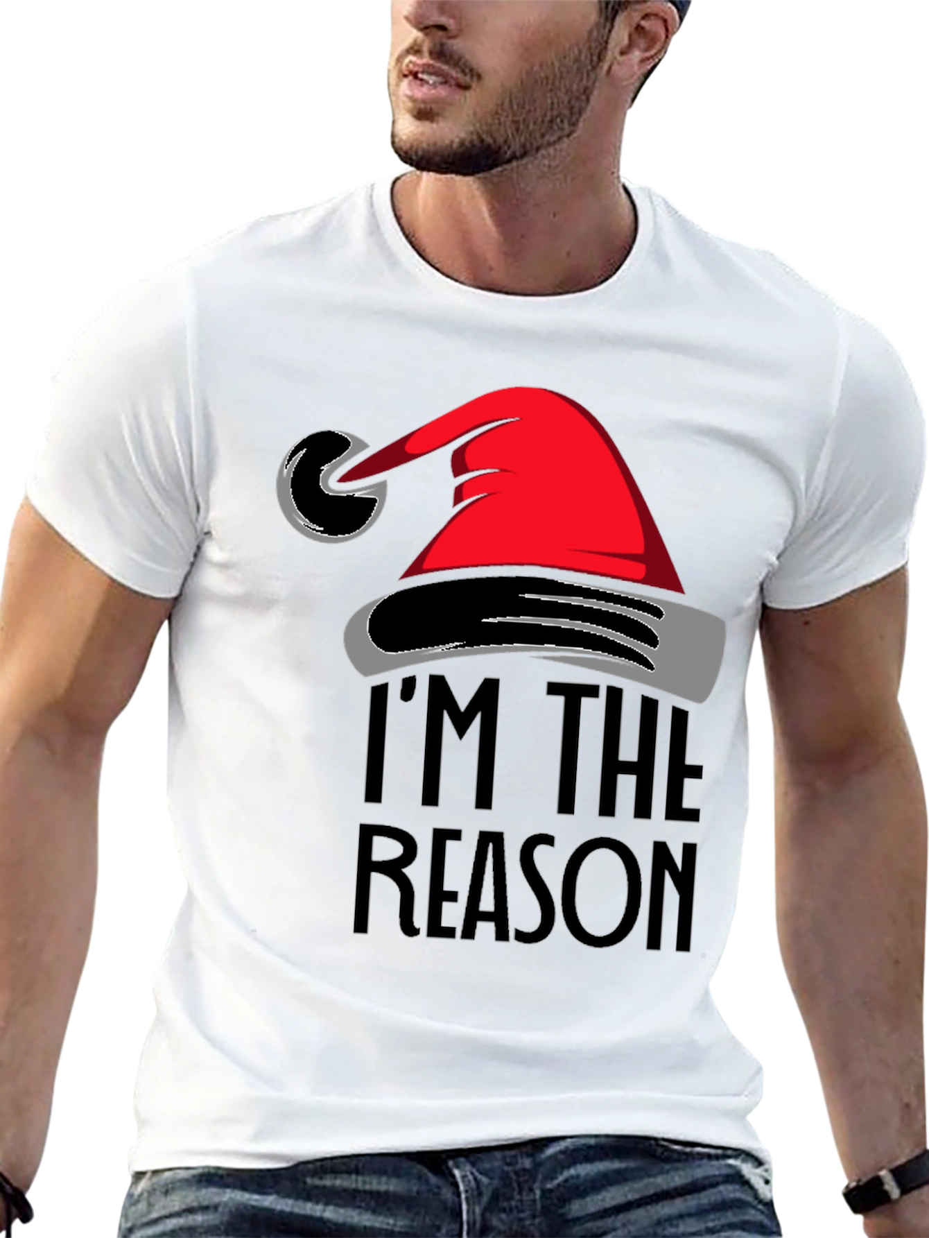Camiseta Navideña: Soy la razón de la Navidad