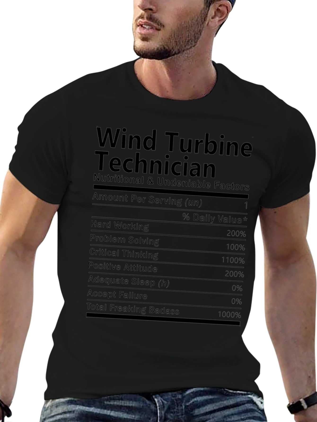 Camiseta Técnica de Turbina Eólica - Datos Nutricionales