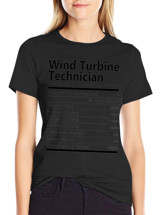 Camiseta Técnica de Turbina Eólica - Datos Nutricionales
