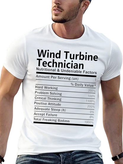 Camiseta Técnica de Turbina Eólica - Datos Nutricionales