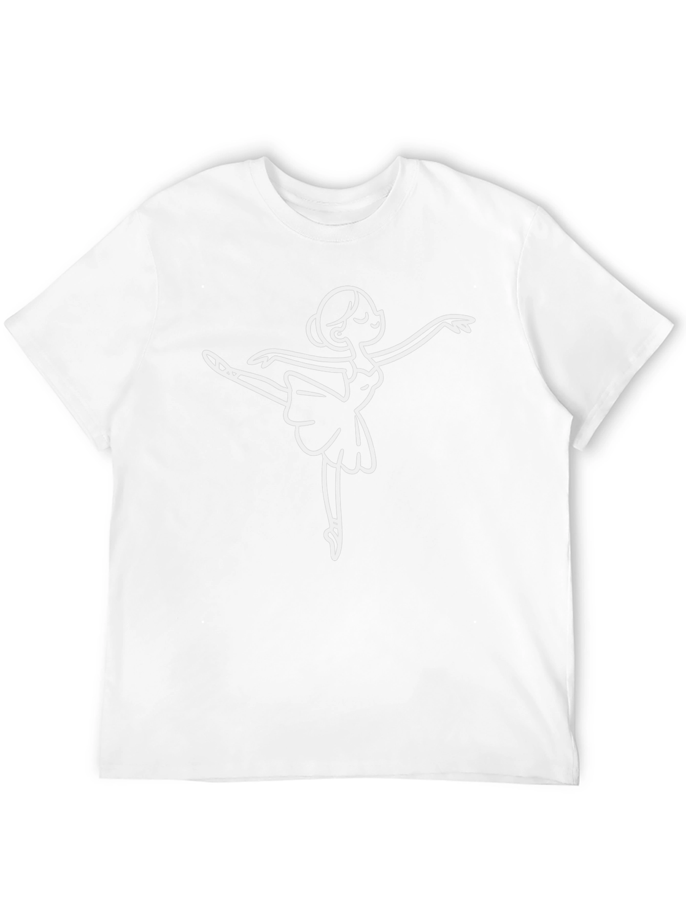 Camiseta Negra con Diseño de Bailarina