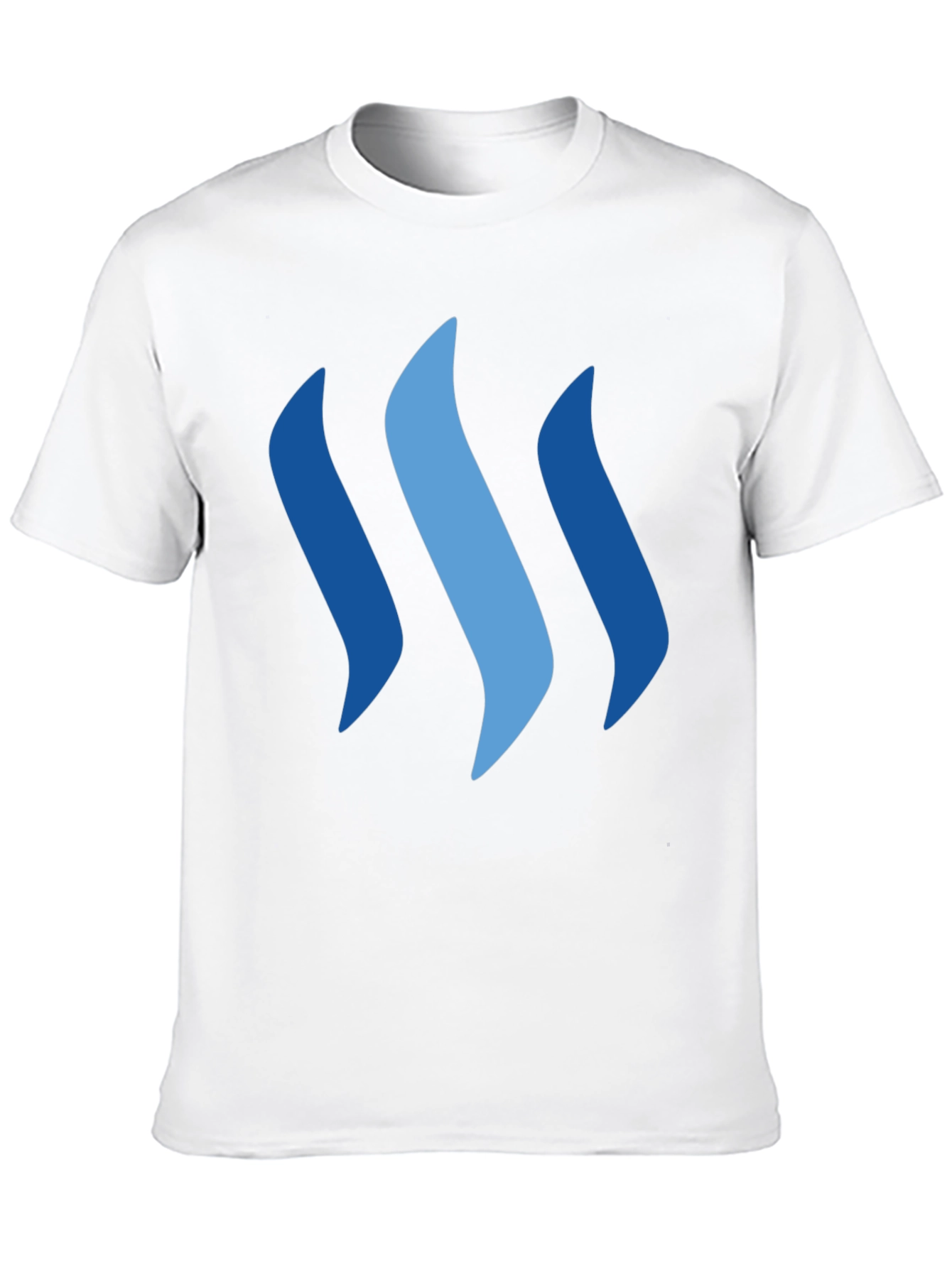 Camiseta Negra con Diseño Ondas Azules