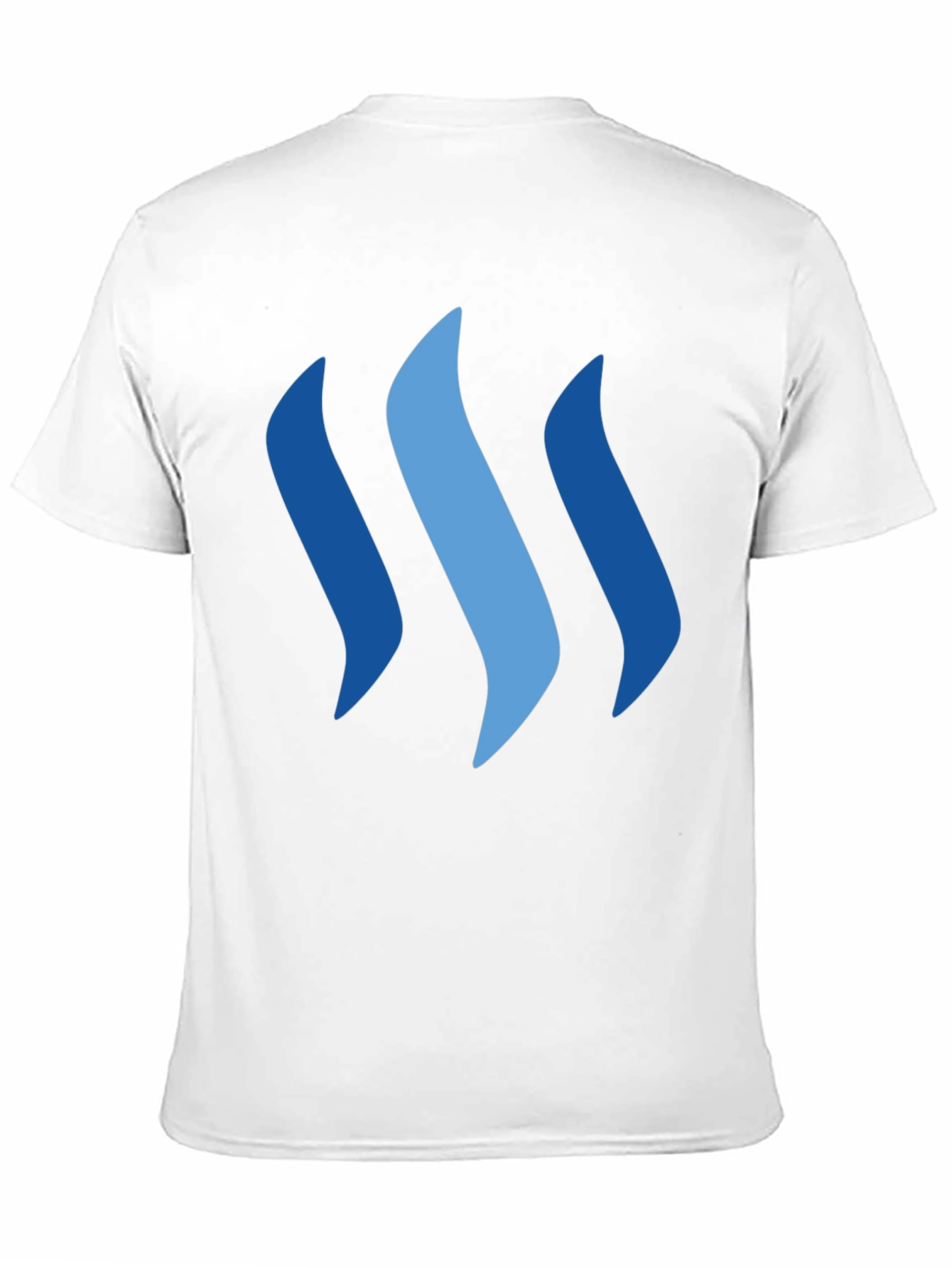 Camiseta Negra con Diseño Ondas Azules