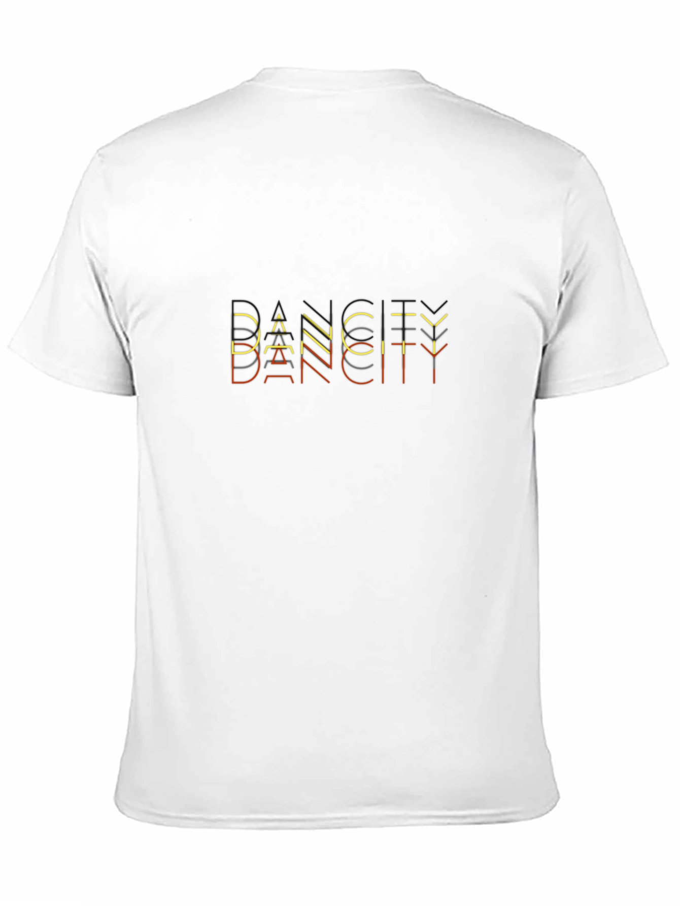 Camiseta Negra Dance City Hombre Diseño Moderno
