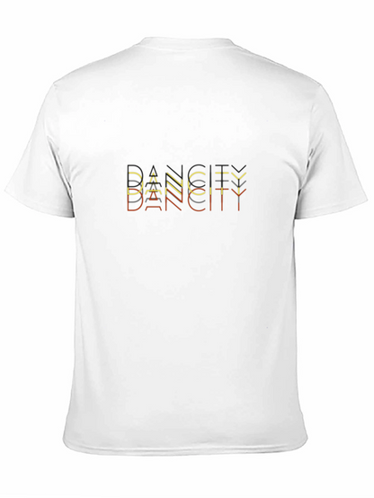 Camiseta Negra Dance City Hombre Diseño Moderno
