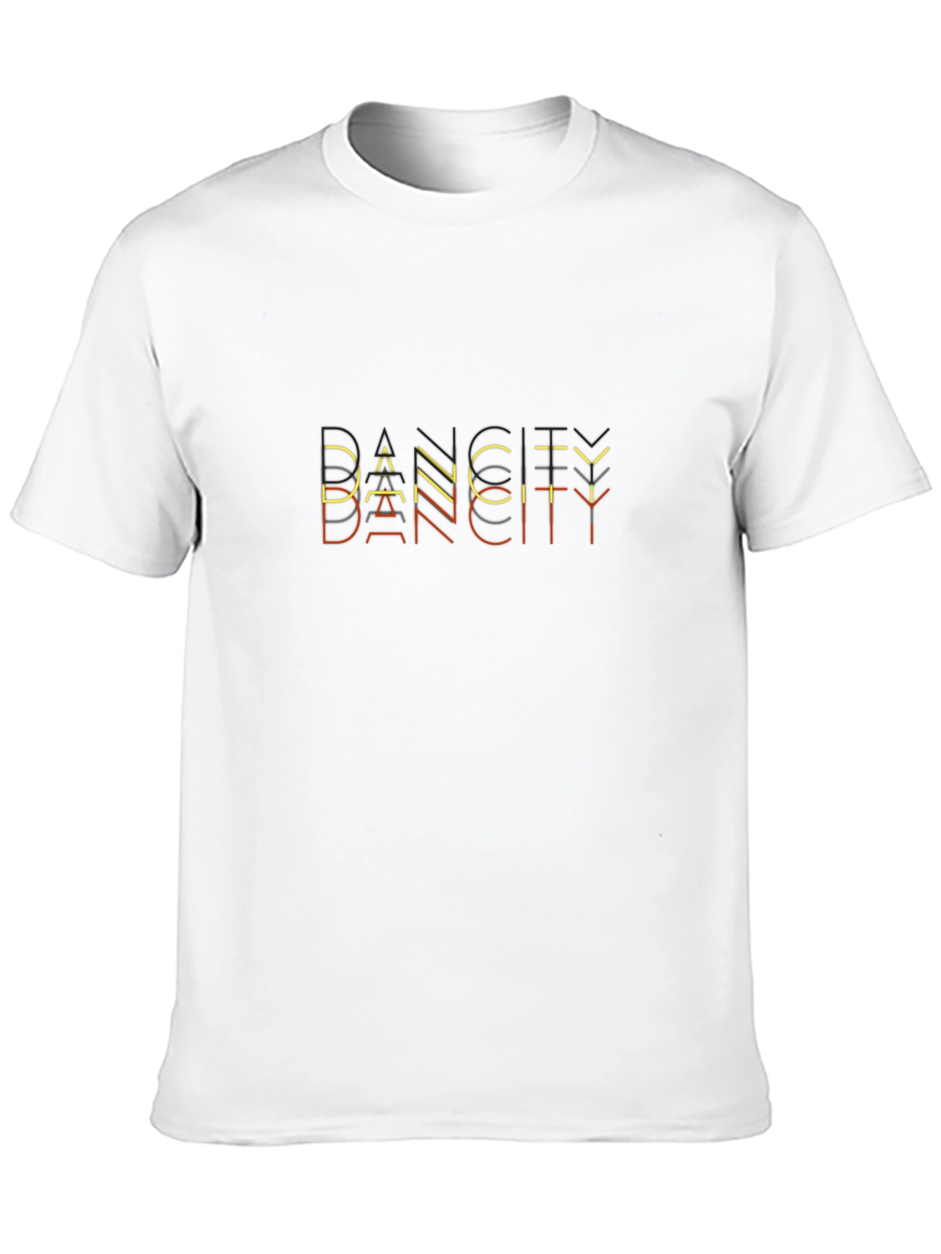 Camiseta Negra Dance City Hombre Diseño Moderno