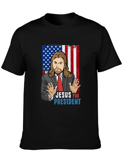 Camiseta Jesus Presidente USA - Moda Religiosa