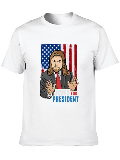 Camiseta Jesus Presidente USA - Moda Religiosa