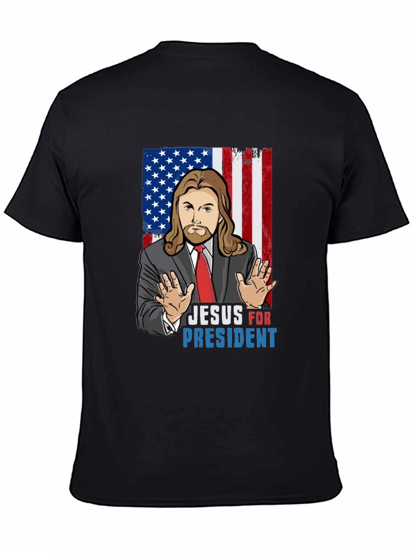 Camiseta Jesus Presidente USA - Moda Religiosa