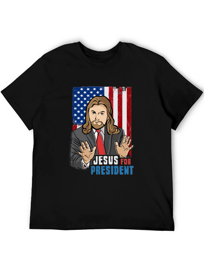 Camiseta Jesus Presidente USA - Moda Religiosa