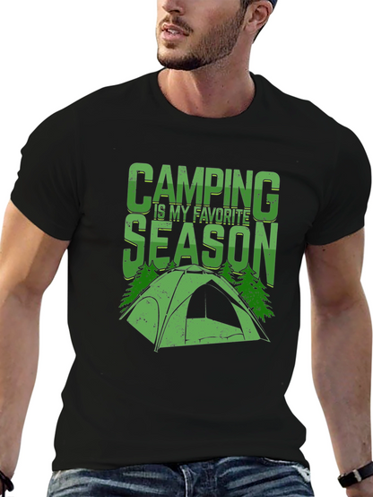 Camiseta Negra Camping is my Favorite Season