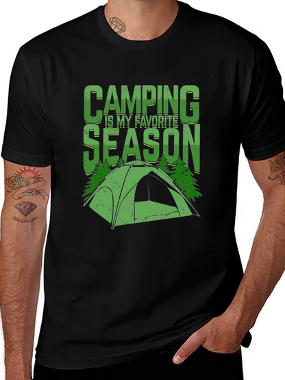 Camiseta Negra Camping is my Favorite Season