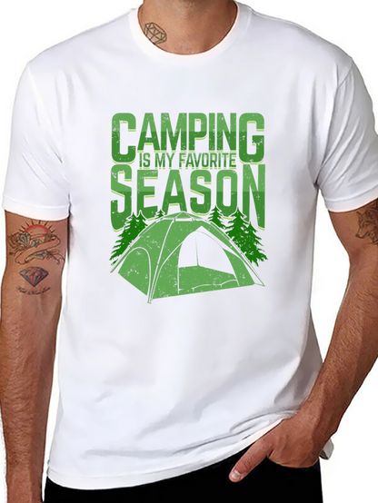 Camiseta Negra Camping is my Favorite Season