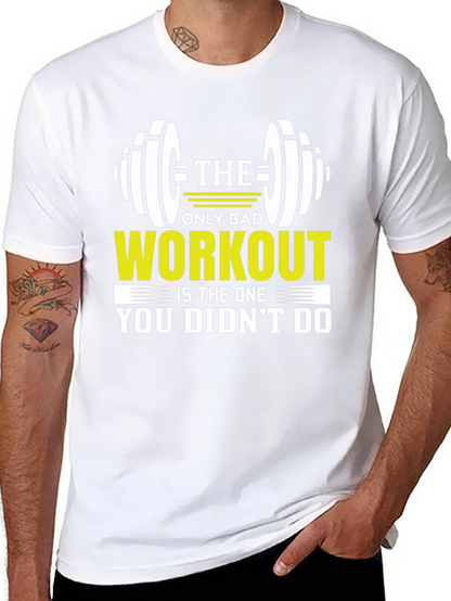 Camiseta Negra Motivacional Gimnasio Workout