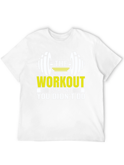 Camiseta Negra Motivacional Gimnasio Workout