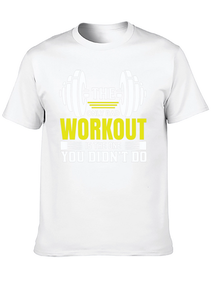 Camiseta Negra Motivacional Gimnasio Workout