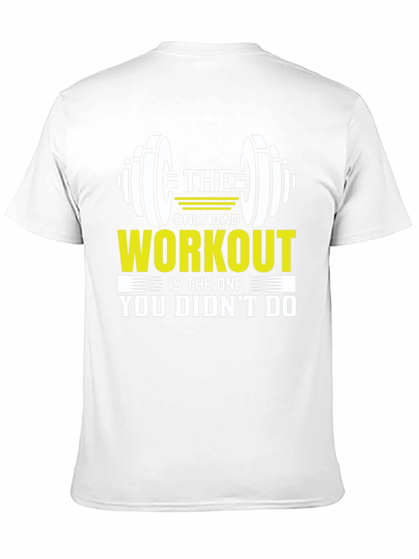 Camiseta Negra Motivacional Gimnasio Workout