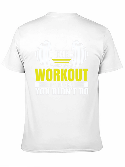 Camiseta Negra Motivacional Gimnasio Workout