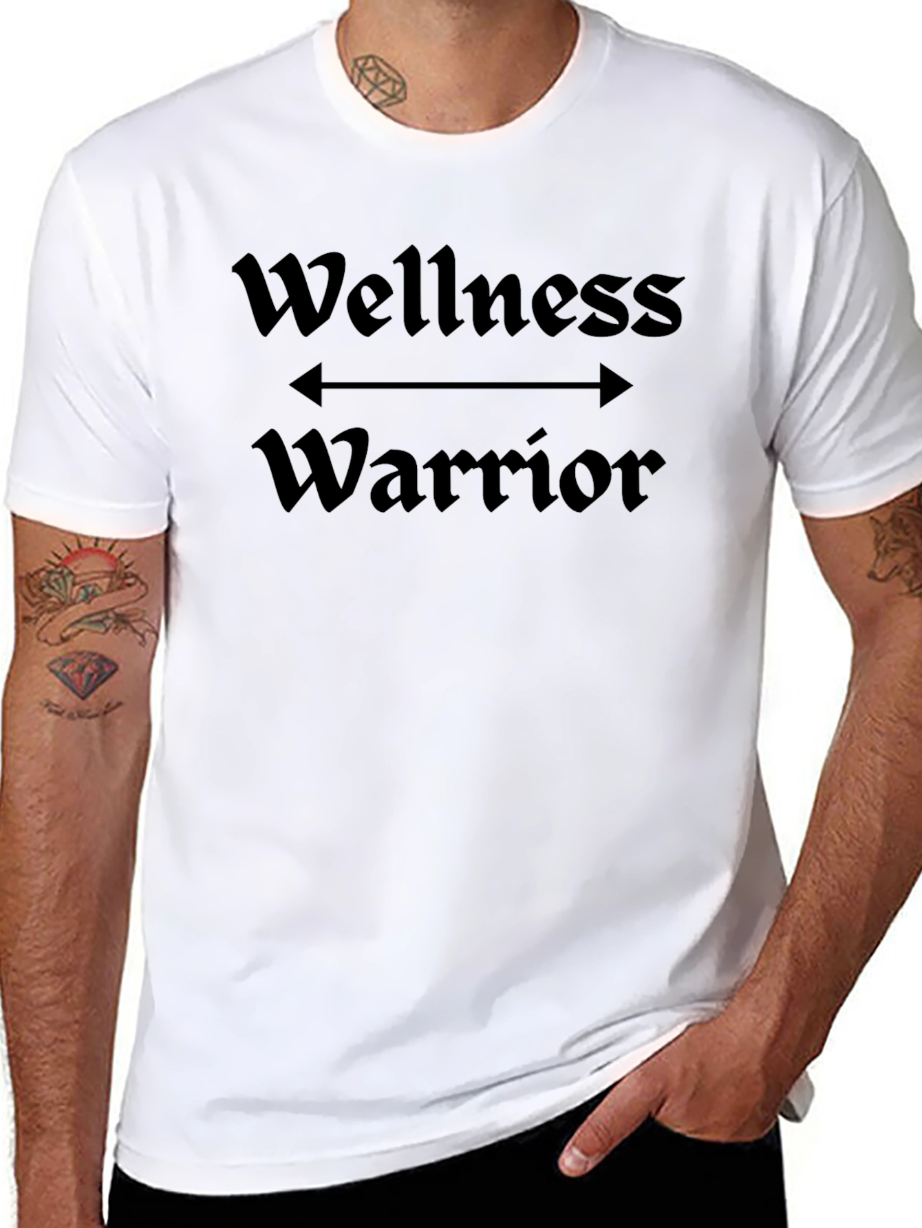 Camiseta Negra Wellness Warrior