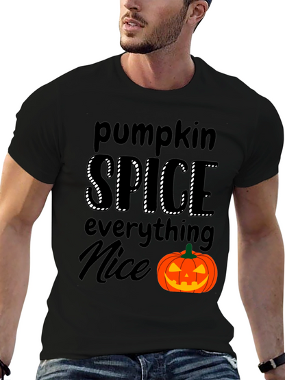 Camiseta Negra - Pumpkin Spice Everything Nice