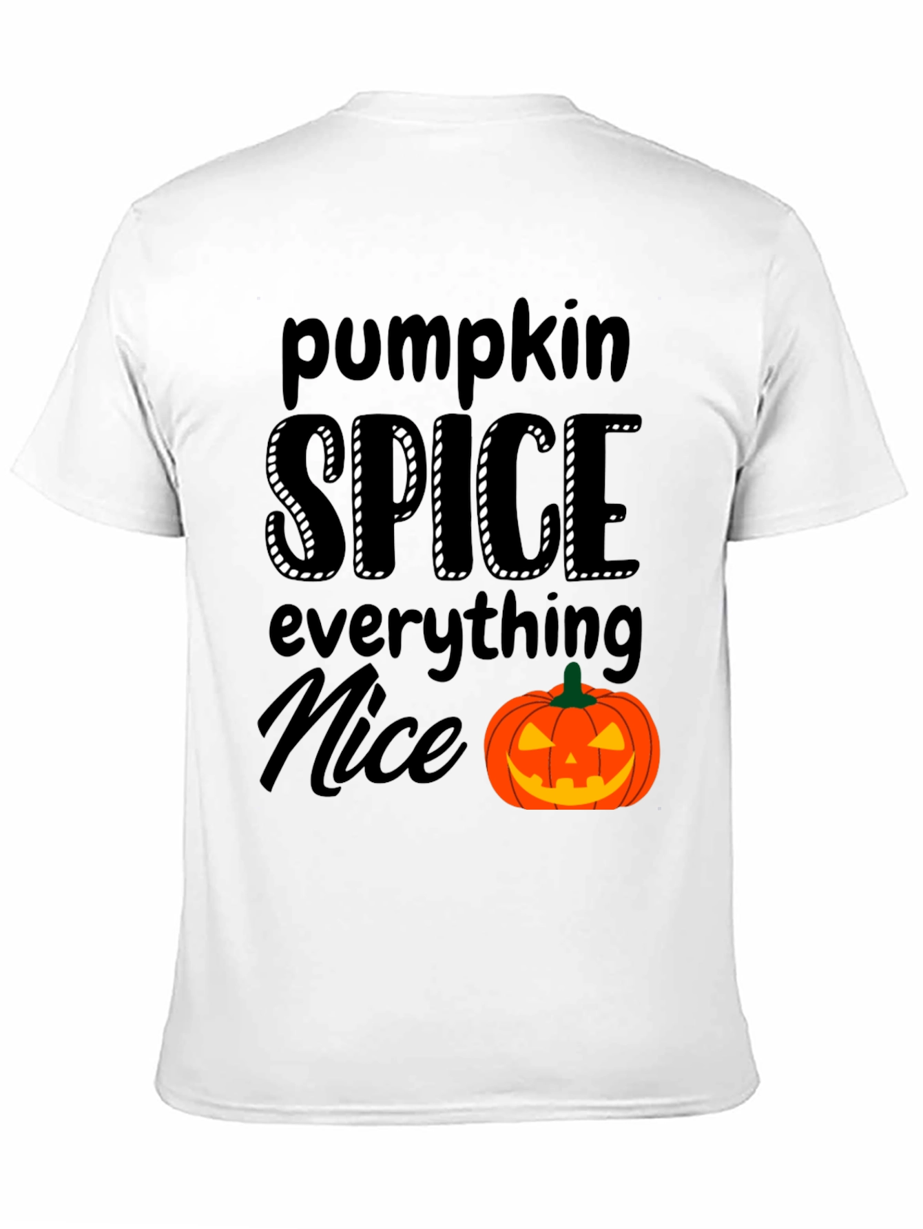 Camiseta Negra - Pumpkin Spice Everything Nice