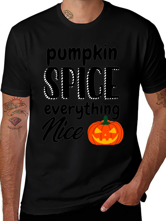 Camiseta Negra - Pumpkin Spice Everything Nice
