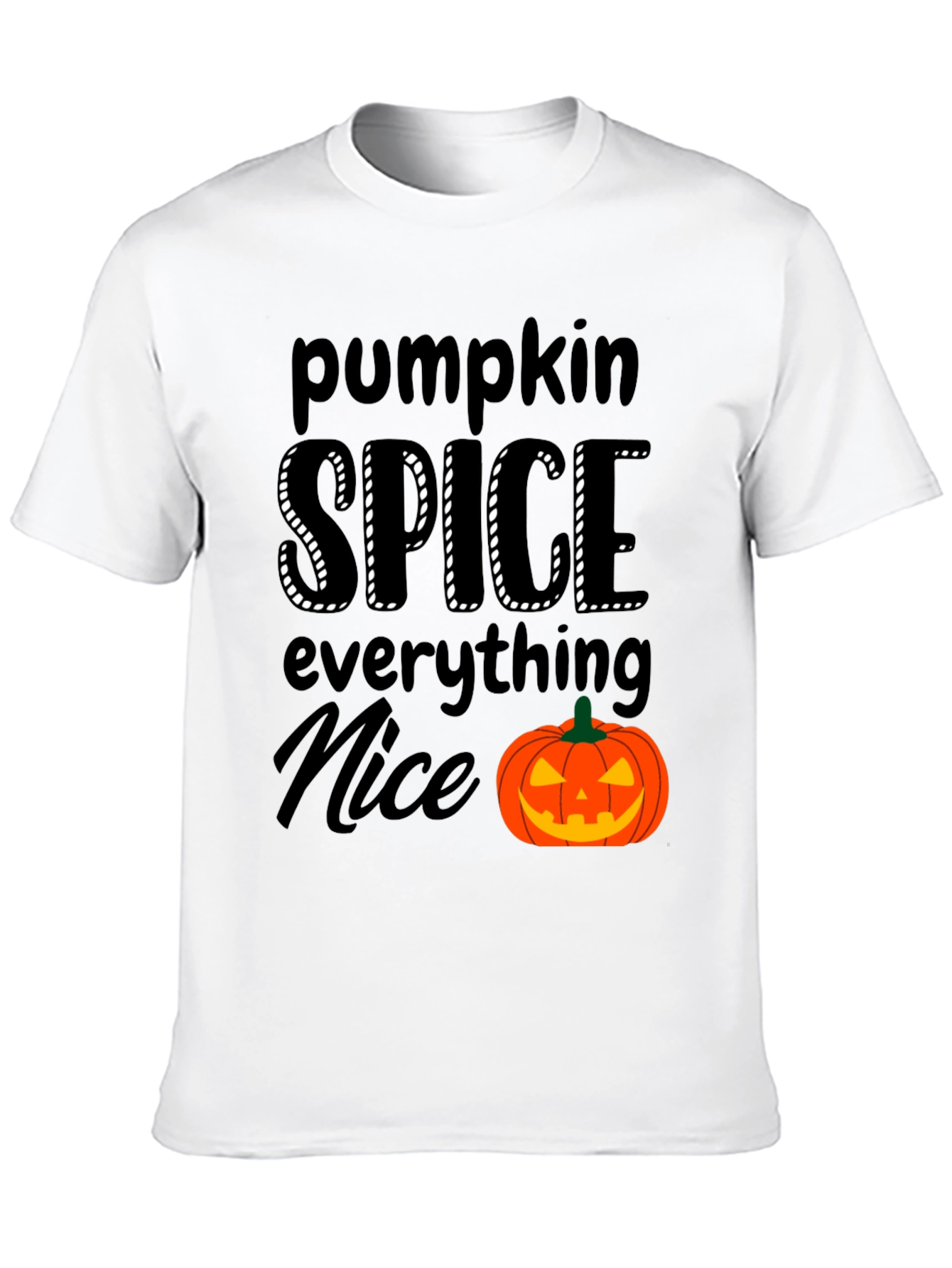 Camiseta Negra - Pumpkin Spice Everything Nice
