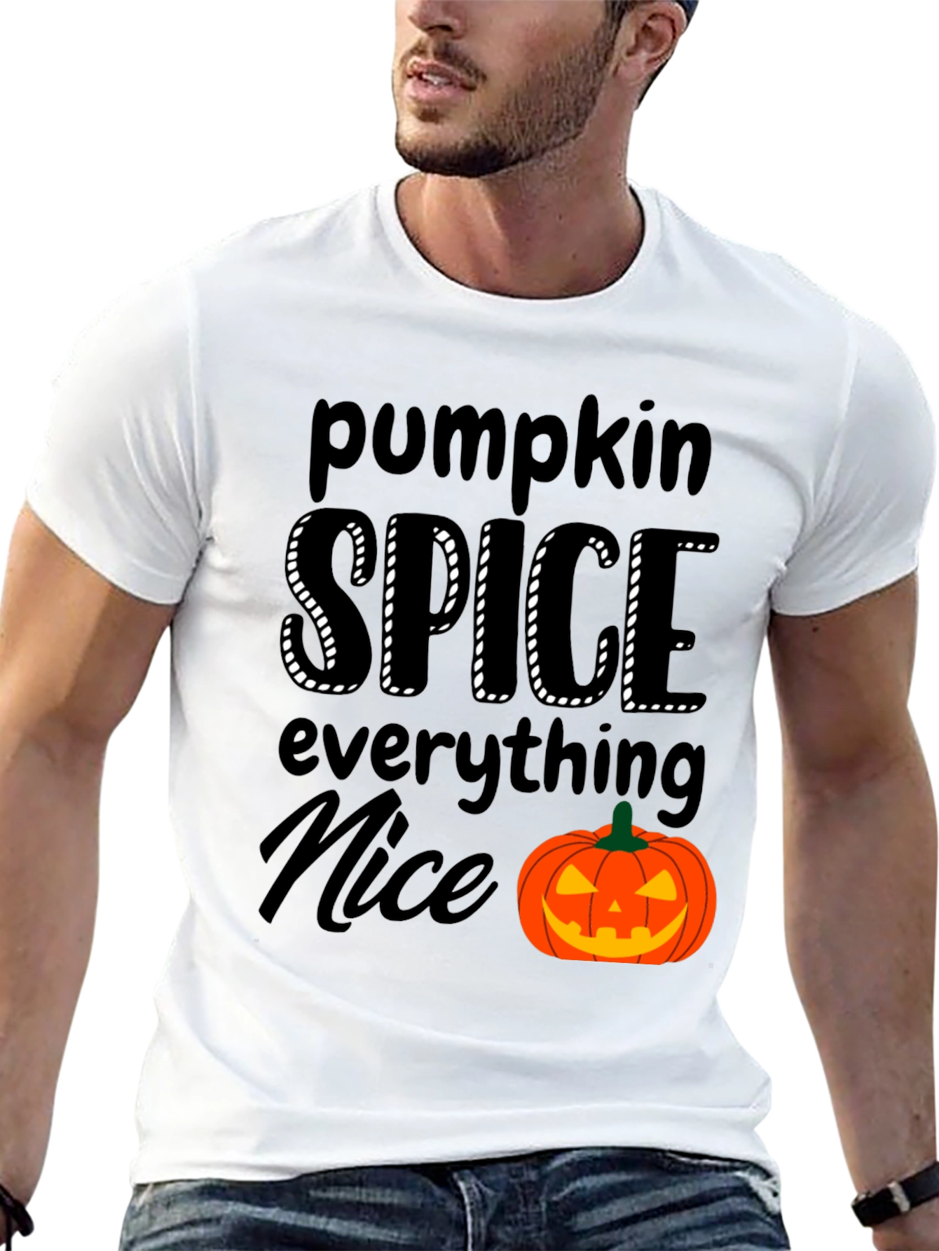 Camiseta Negra - Pumpkin Spice Everything Nice