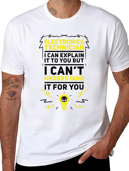 Camiseta Electrónica Técnico - Explicar pero no entender