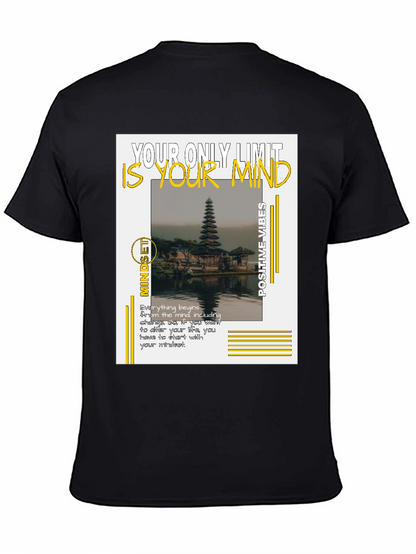 Camiseta Negra Motivacional: Tu Mente es el Límite