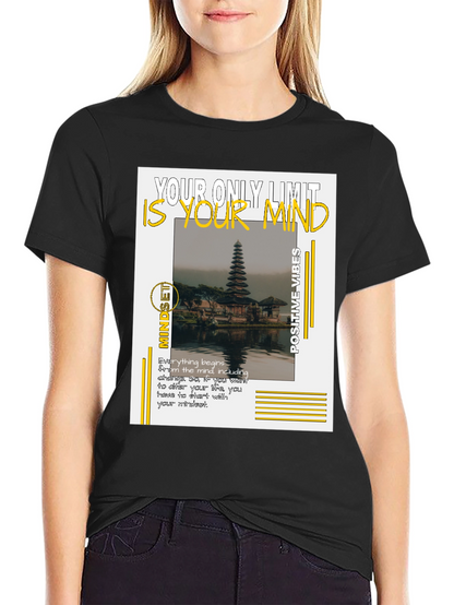 Camiseta Negra Motivacional: Tu Mente es el Límite