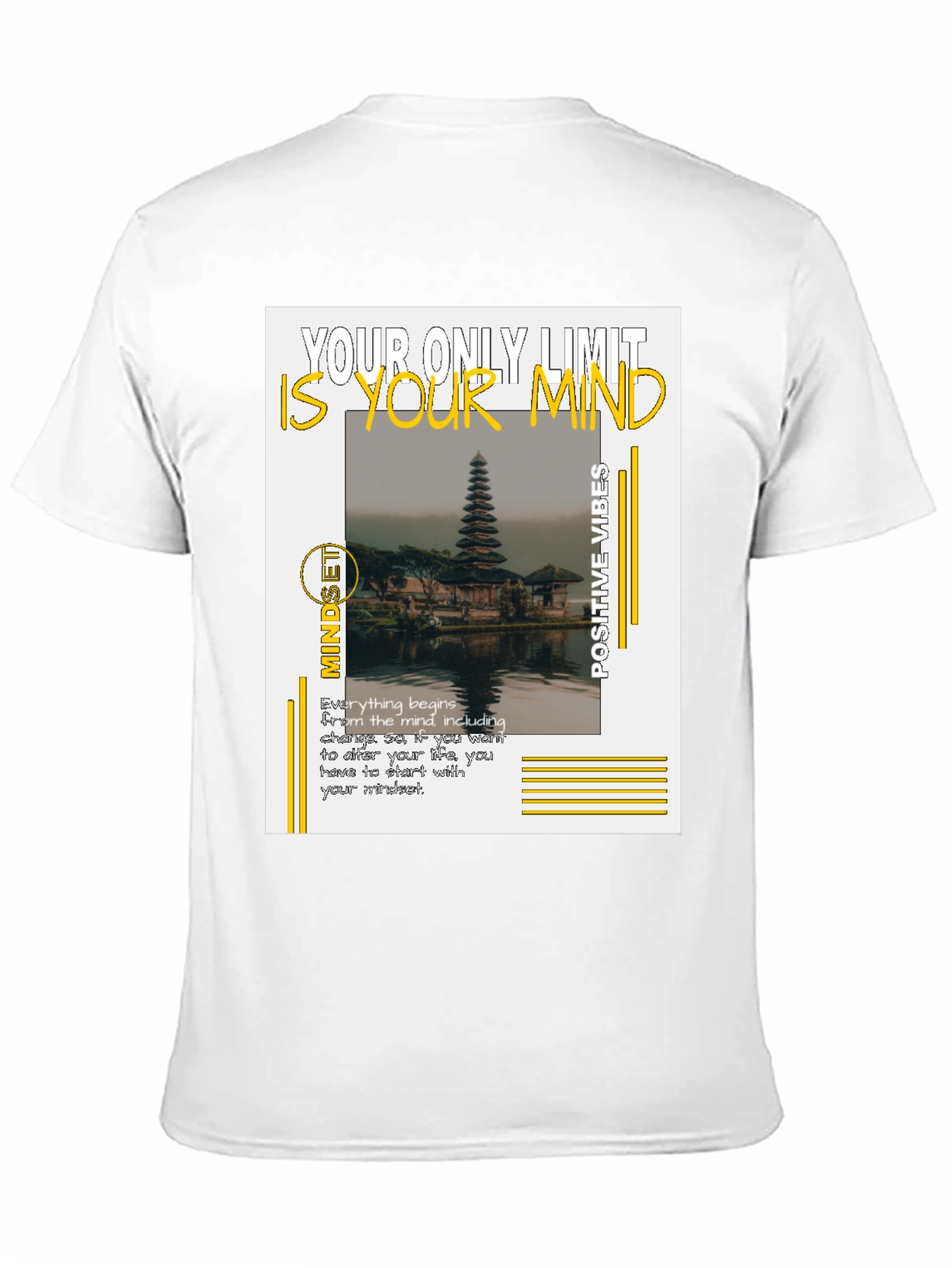 Camiseta Negra Motivacional: Tu Mente es el Límite