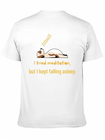 Camiseta Negra: Meditación y Sueño