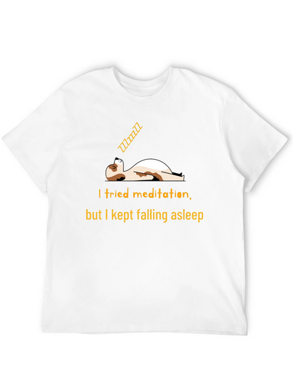 Camiseta Negra: Meditación y Sueño