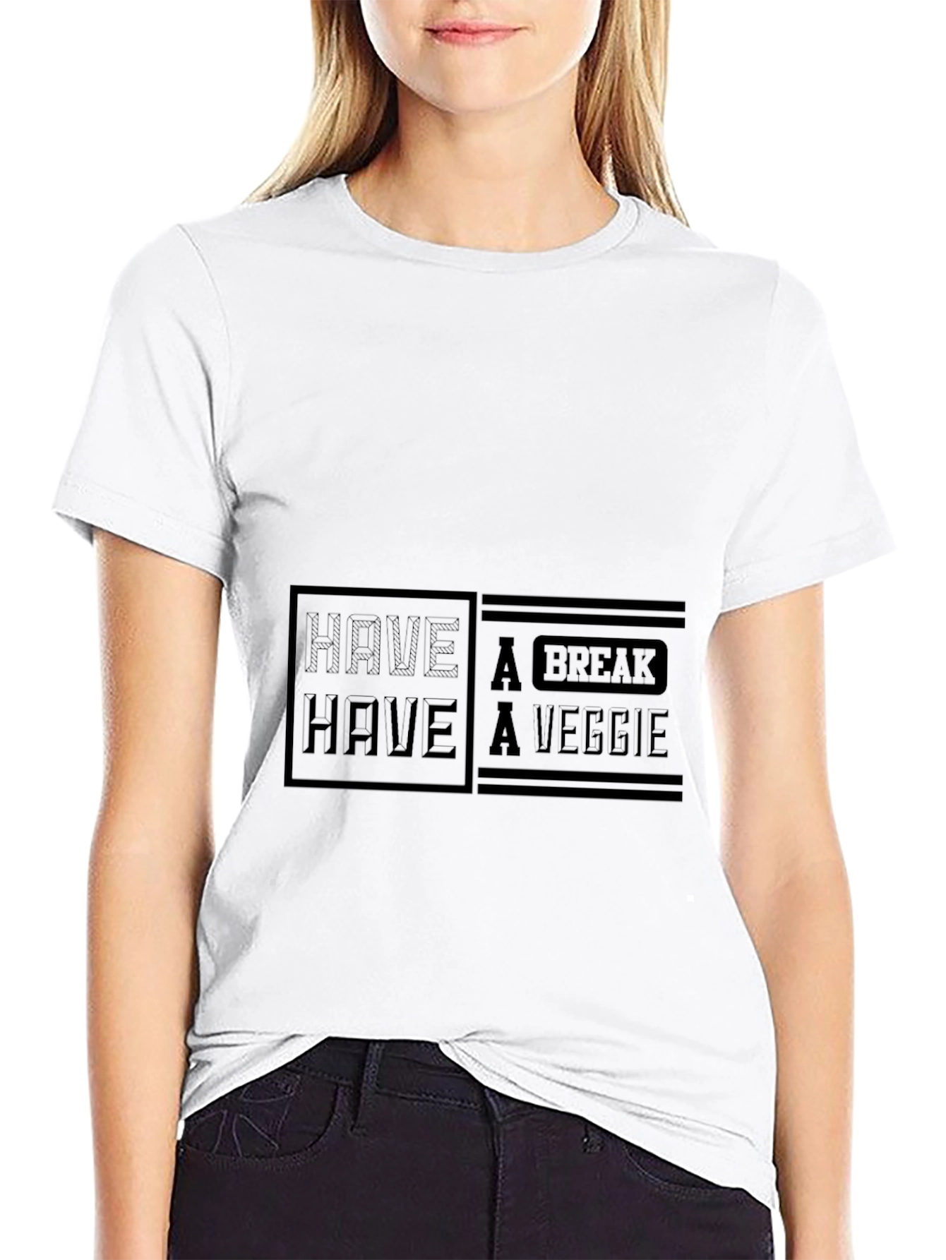 Camiseta Negra Hombre Have a Veggie