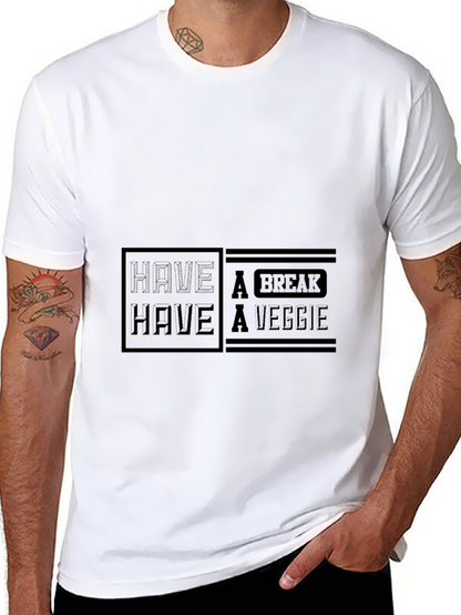 Camiseta Negra Hombre Have a Veggie