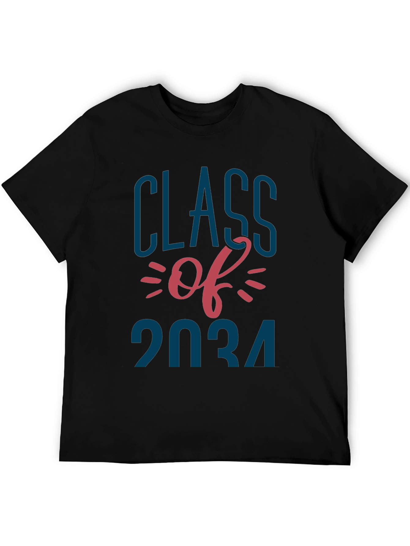 Camiseta Negra Clase de 2034 - Estilo Casual